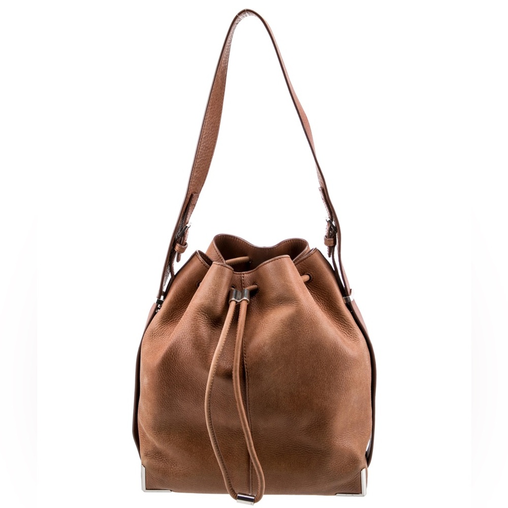 Alexander Wang Bucket Handbag Prisma Brown Leather